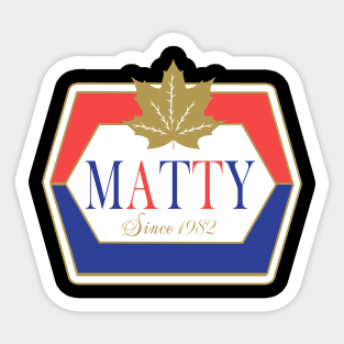 Matty Chef Canada Matheson logo Sticker